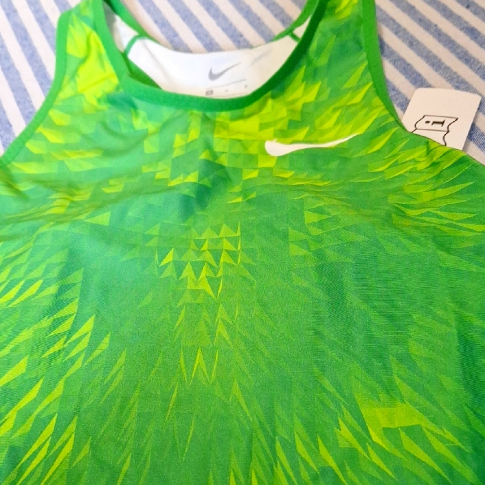 Nike Lime 2 Tone Tank Top